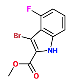 (image for) MCYM3429 Methyl 3-bromo-4-fluoro-1H-indole-2-carboxylate